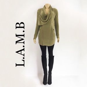 L.A.M.B Gwen Stefani Olive Side Zipper Sweatshirt
